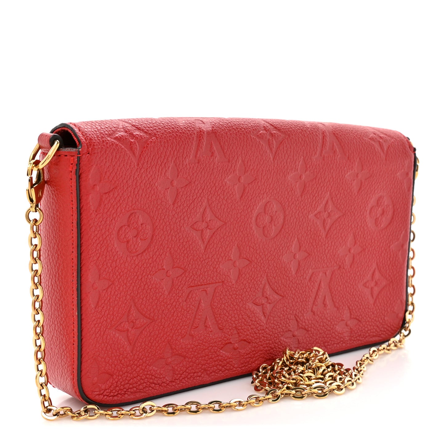 Empreinte Pochette Felicie Chain Wallet Scarlet