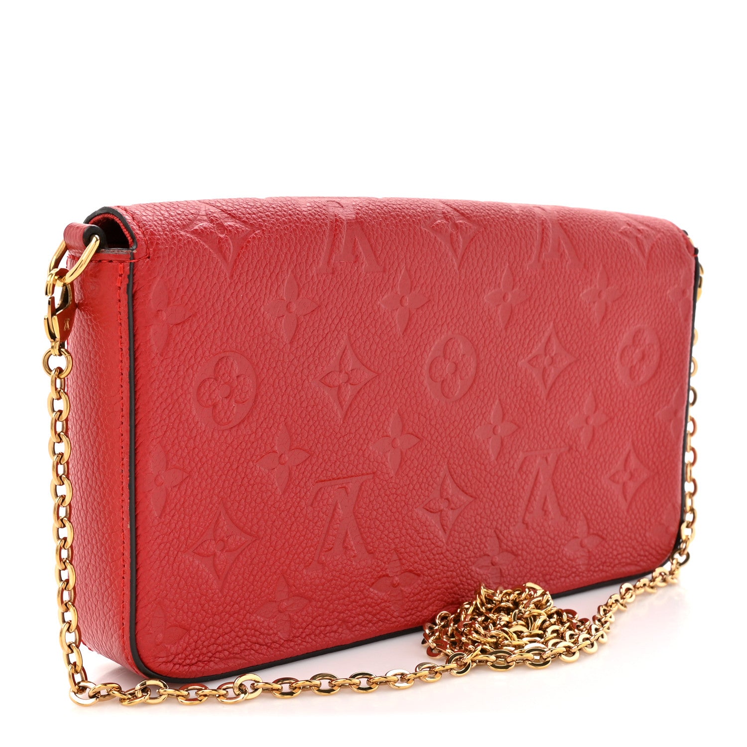Louis Vuitton Empreinte Pochette Felicie Chain Wallet Scarlet 4 of 14