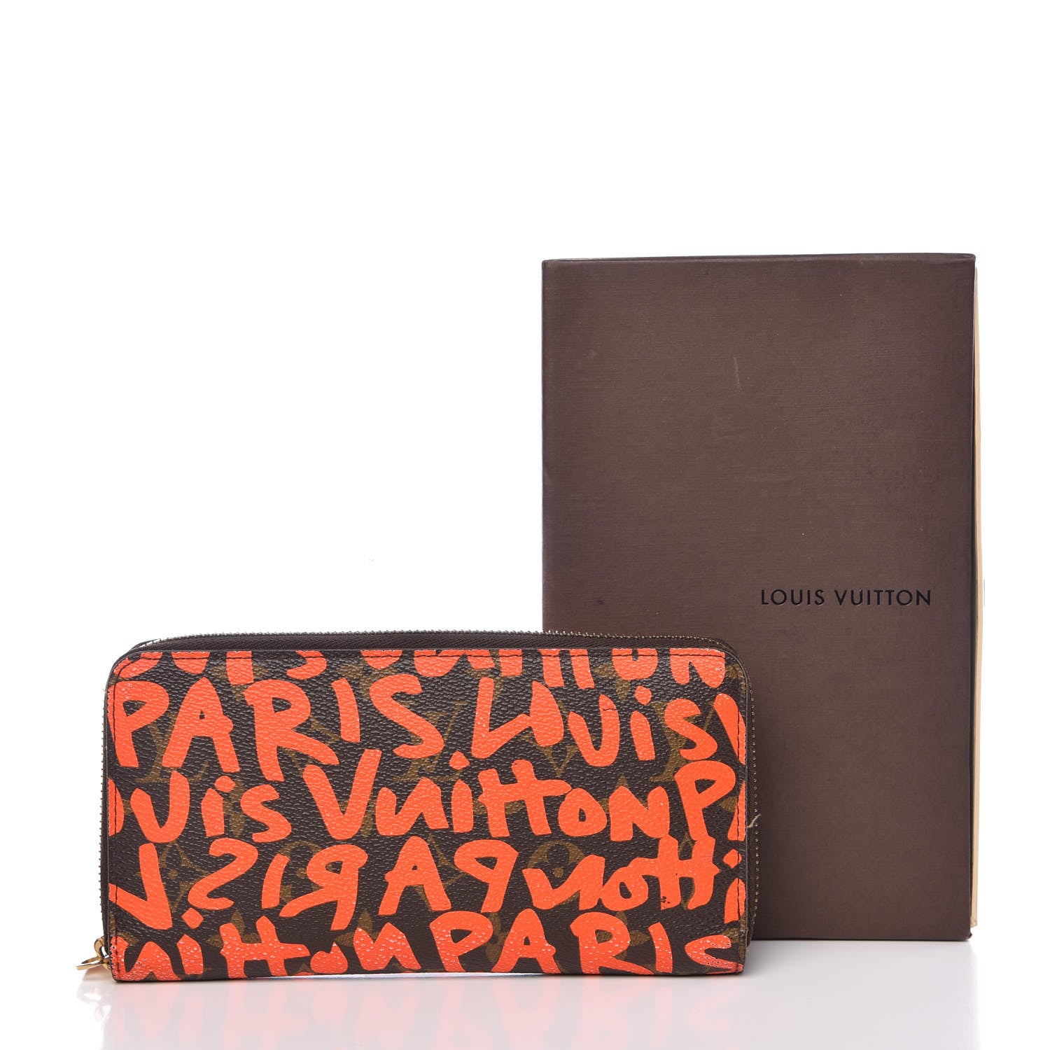 Louis Vuitton Monogram Graffiti Zippy Wallet Orange 9 of 9