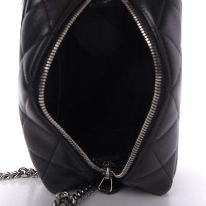 Saint Laurent Calfskin Y Quilted Monogram Small Loulou Bowling Bag Black 5 of 9