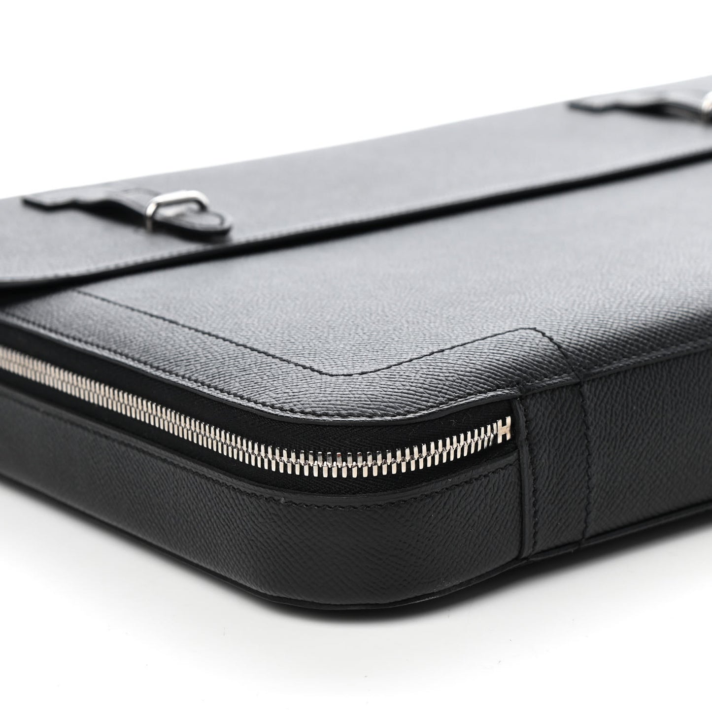 Epsom Serviette 57 Briefcase Black Bleu Indigo
