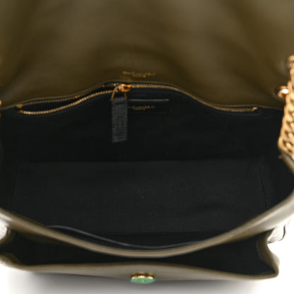 Saint Laurent Lambskin Matelasse Monogram Medium Niki Chain Satchel Seaweed 5 of 11