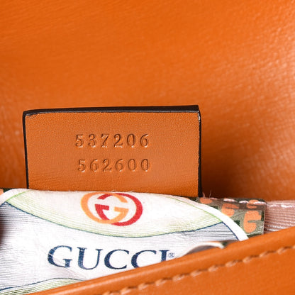 Gucci Calfskin Canvas Diagonal GG Rajah Shoulder Bag Brown 7 of 10