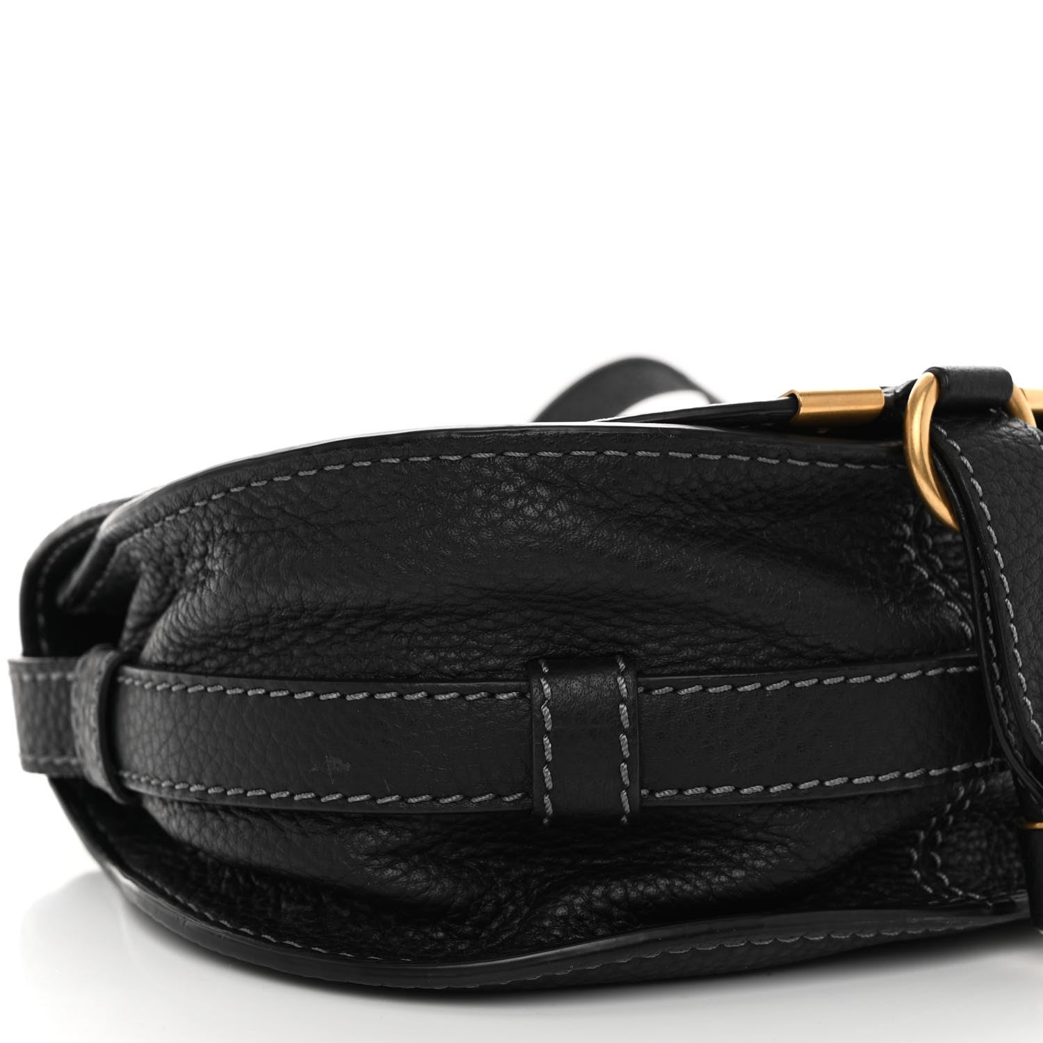 Chloe Calfskin Mini Marcie Round Crossbody Bag Black 8 of 10