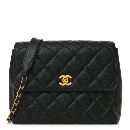 Chanel Caviar Quilted Medium Single Flap Black 1 of 20