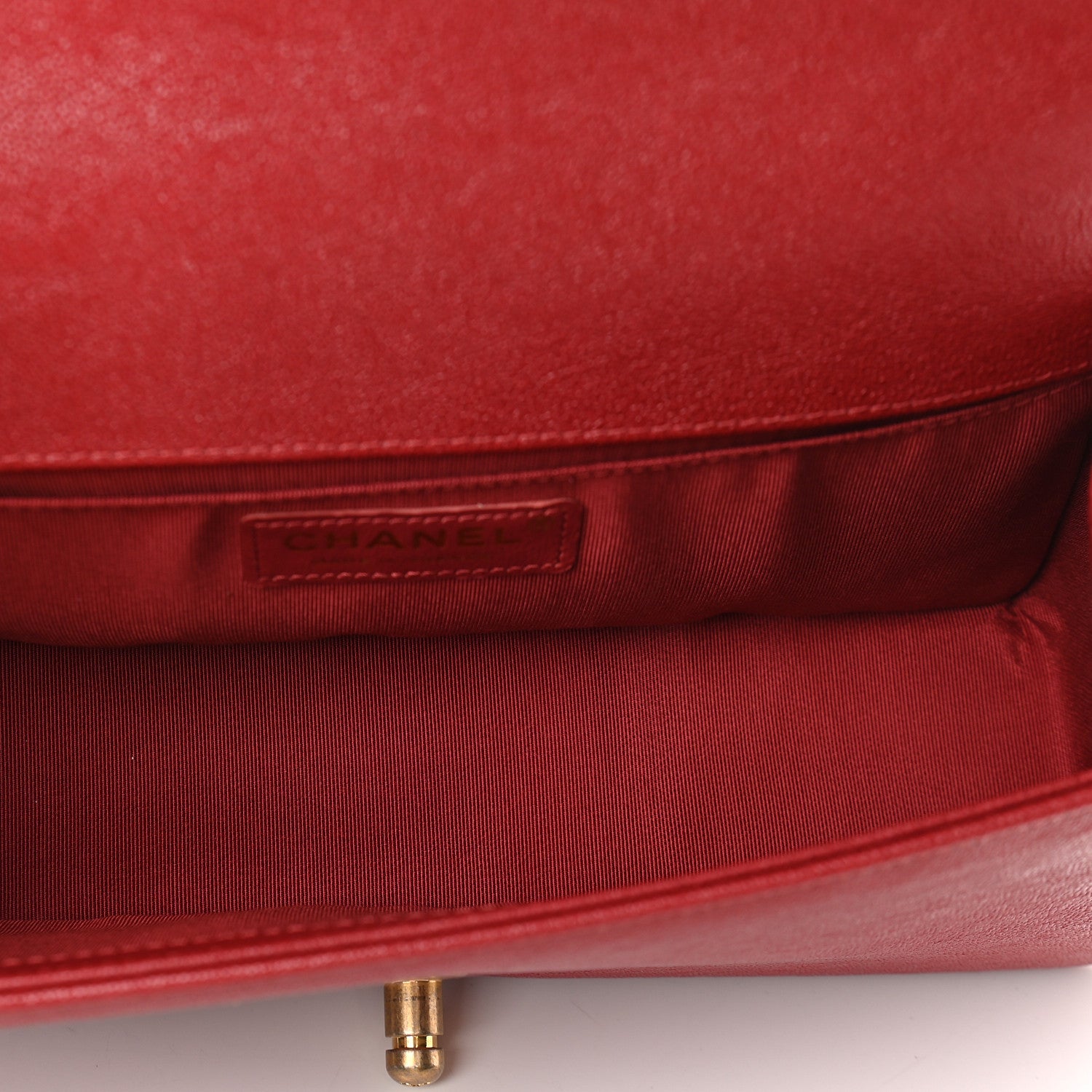 Chanel Caviar Quilted Medium Boy Flap Red 5 of 9