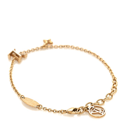 Louis Vuitton Metal Crystal LV Iconic Bracelet Gold 3 of 6