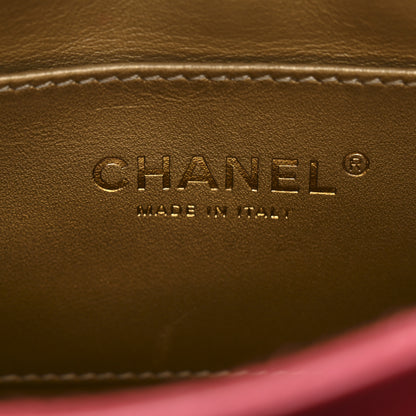 Chanel Lambskin Quilted CC Pearl Crush Camera Case Red 6 of 12