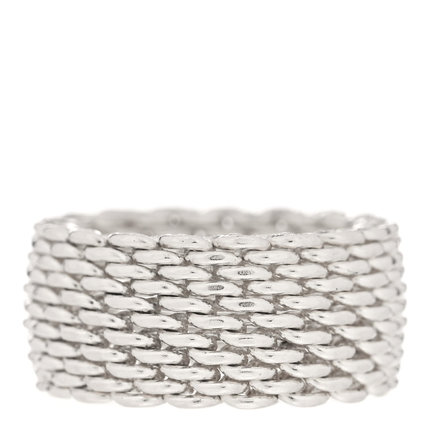 Sterling Silver Somerset Mesh Ring 53 6.25