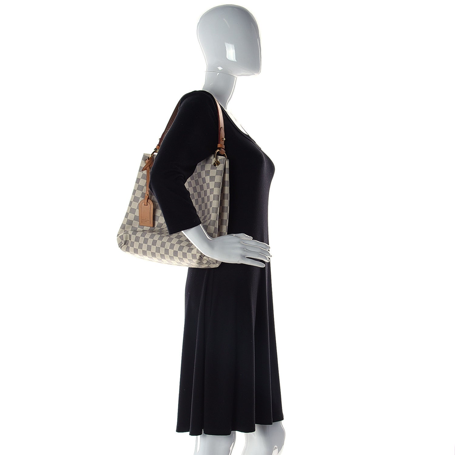 Louis Vuitton Damier Azur Graceful PM Rose Ballerine 2 of 15