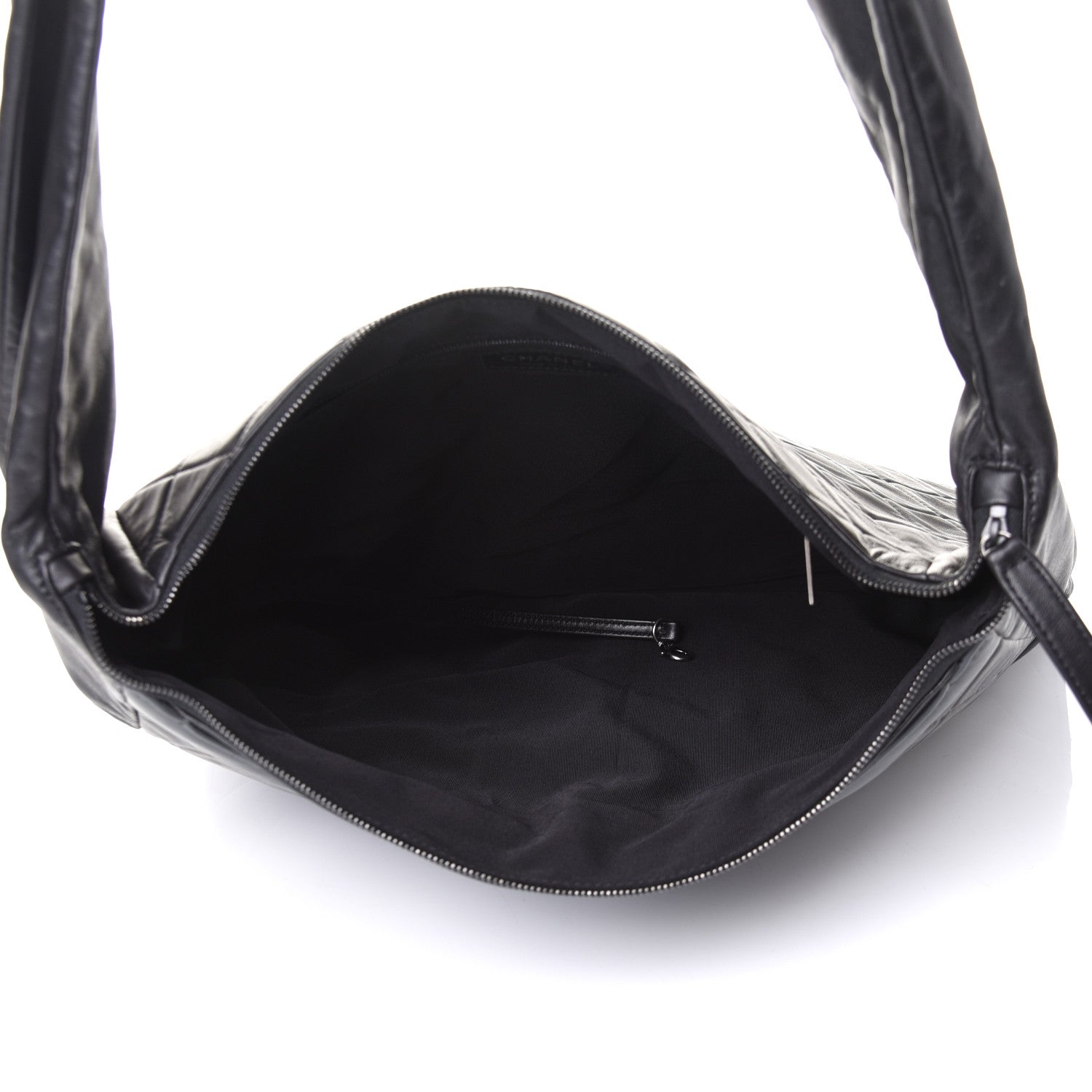 Chanel Lambskin Quilted Large Girl Bag Black 9 of 18