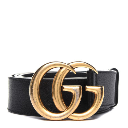 Gucci Textured Calfskin Double G 40mm Belt 105 42 Black 1 of 8