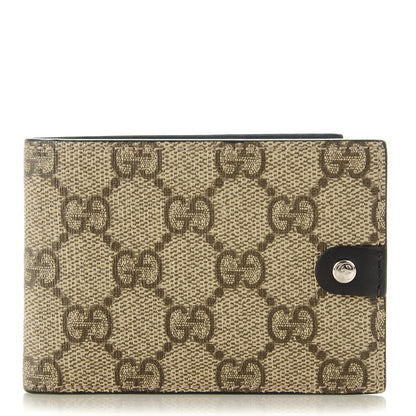 Gucci GG Supreme Monogram Jolly Bi-Fold Wallet Dark Brown 1 of 7