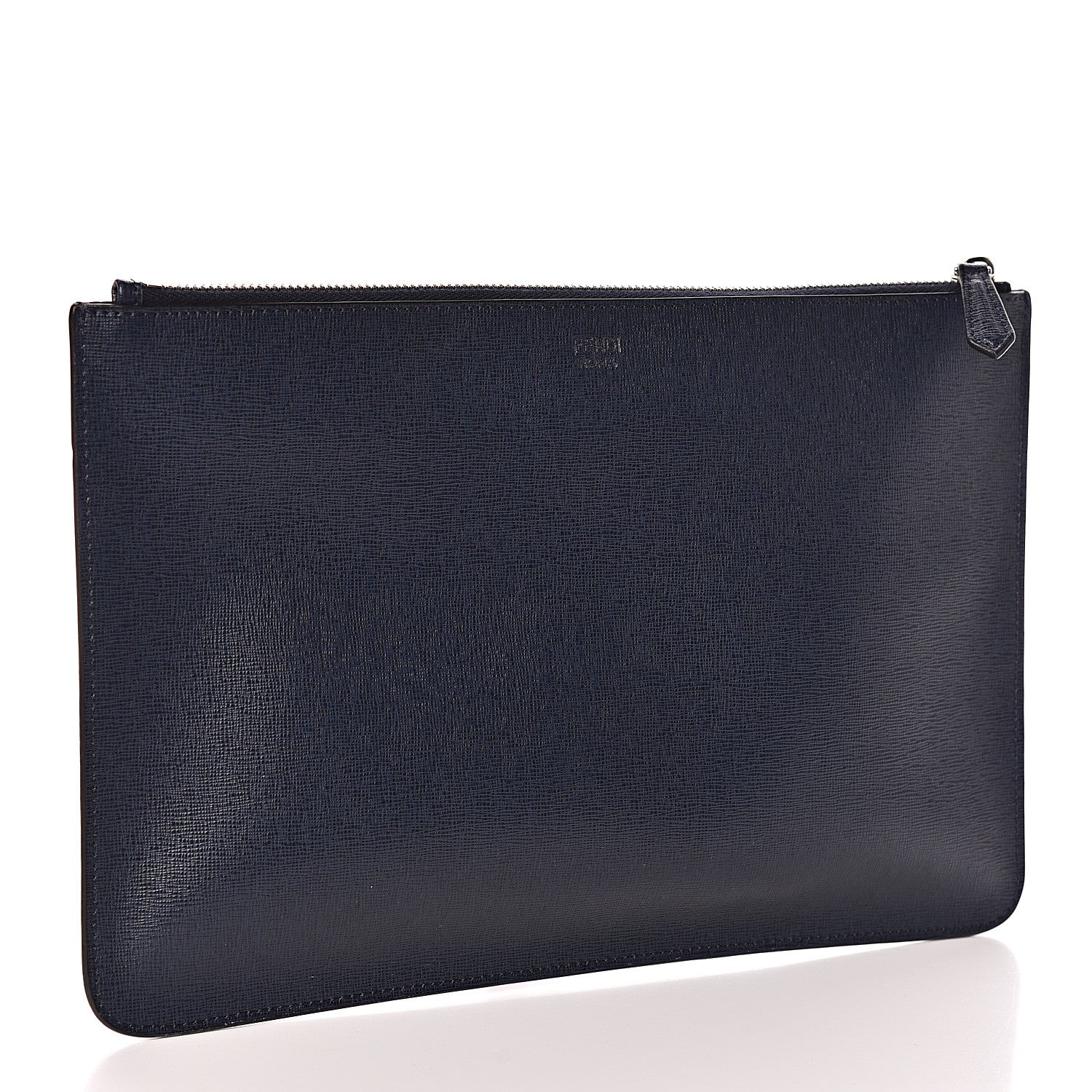 Fendi Metallic Vitello Elite Monster Eyes Pouch Navy Multicolor 3 of 7