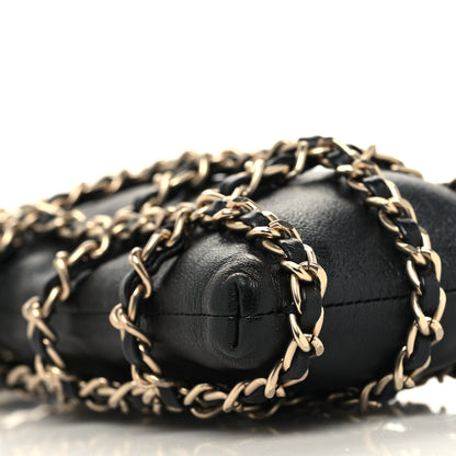 Chanel Lambskin Tech Me Out Clutch With Chain Black 9 of 11