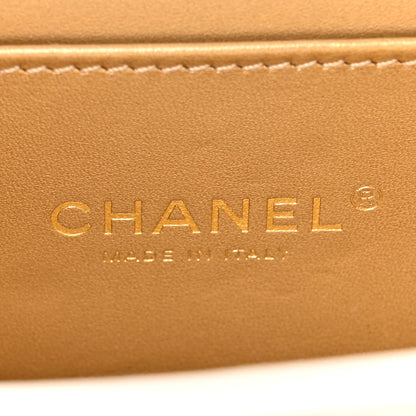 Chanel Calfskin Quilted Mini Bijoux Flap White 6 of 14