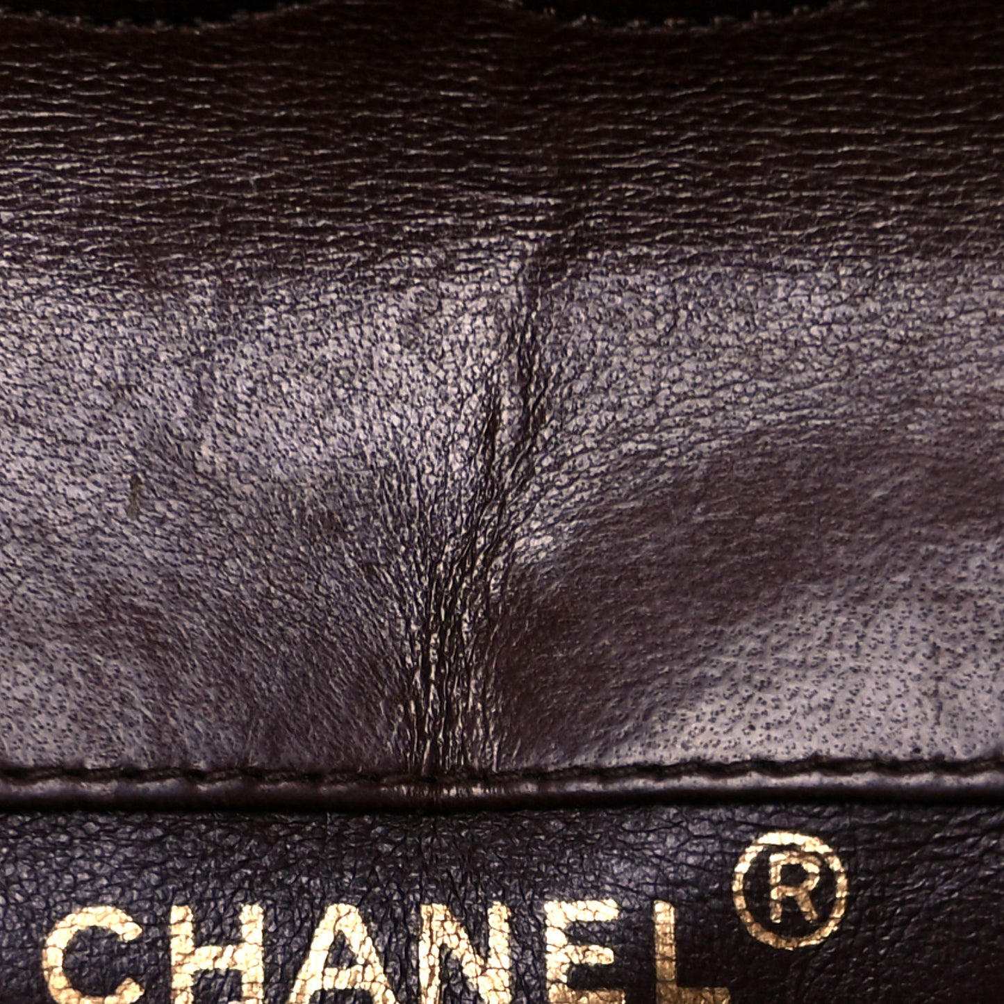 Lambskin Quilted Small Single Flap Brown