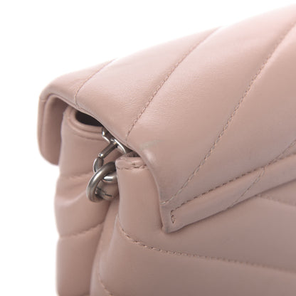 Saint Laurent Calfskin Y Quilted Monogram Toy Loulou Crossbody Bag Tender Pink 13 of 16