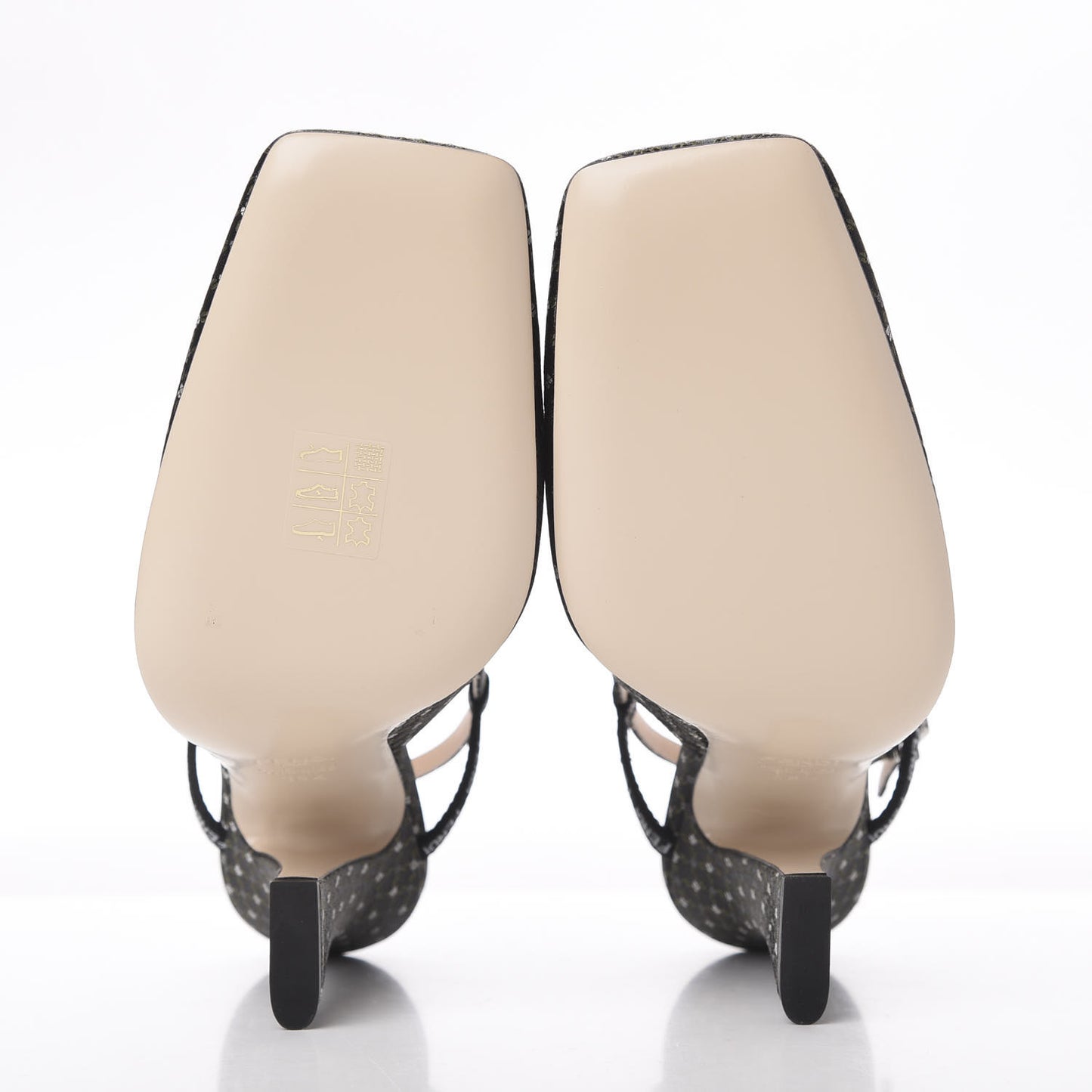 Fabric Jacquard Ffreedom Slingback Pumps 38.5