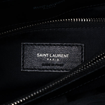 Saint Laurent Calfskin Y Quilted Monogram Medium Loulou Chain Satchel Black 7 of 12