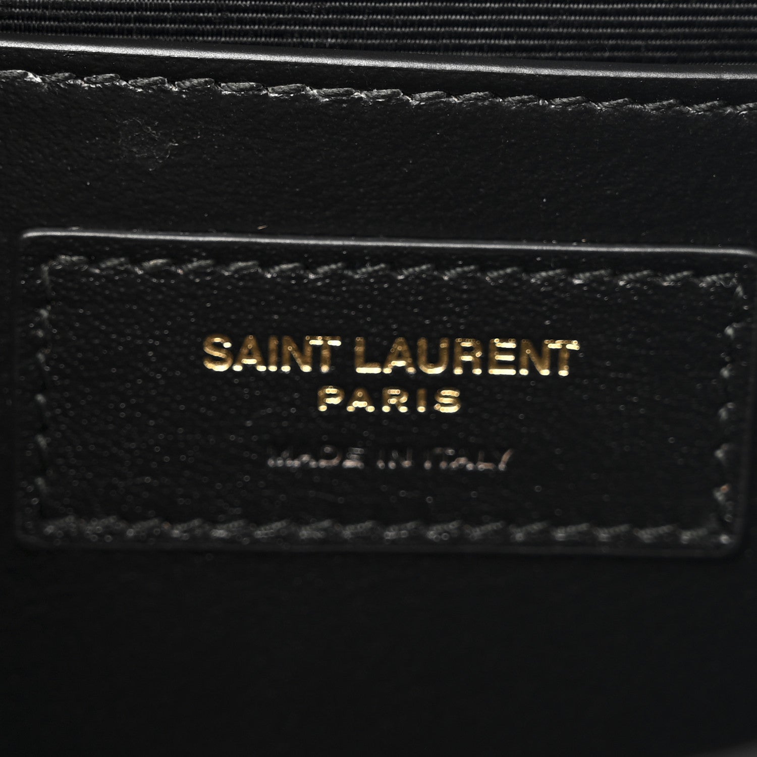 Saint Laurent Grain De Poudre Textured Mixed Matelasse Triquilt Medium Monogram Satchel Black 6 of 10