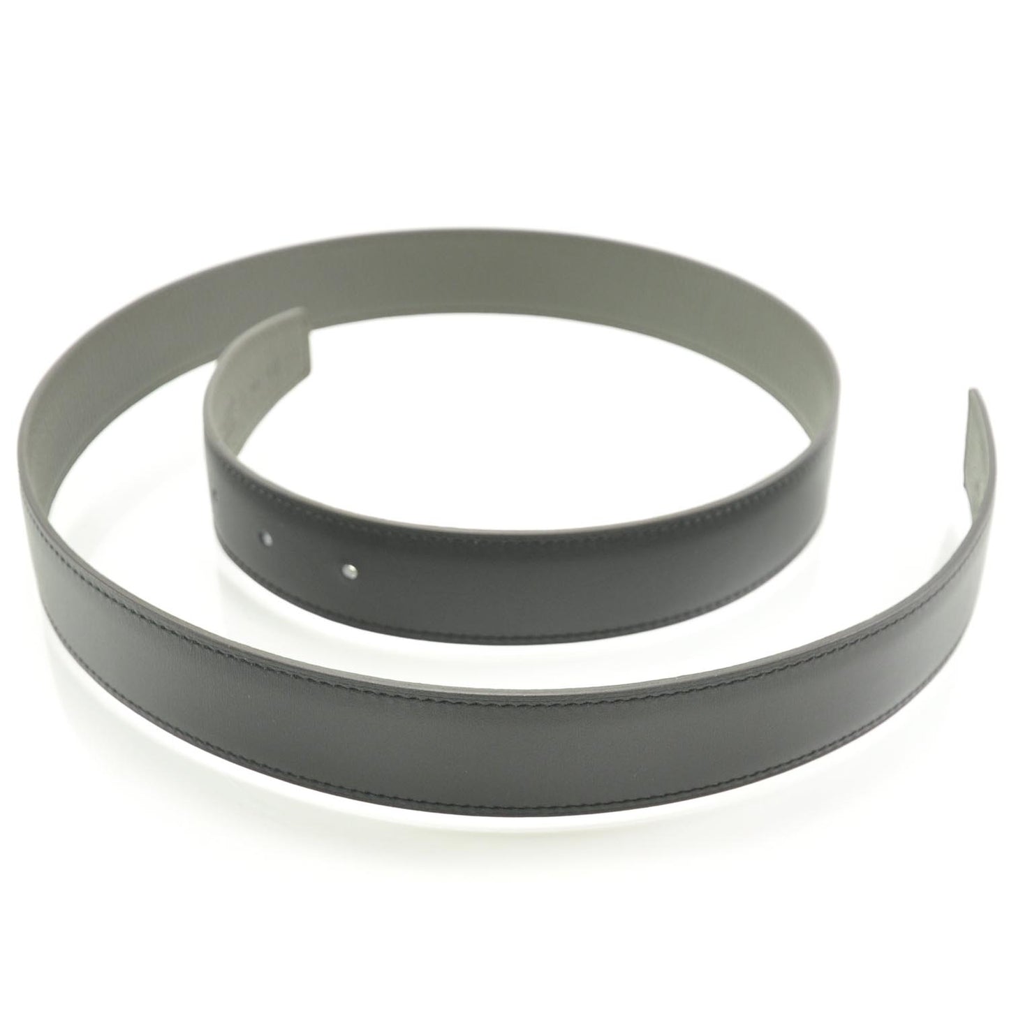 Box Togo Reversible Belt Strap Noir Vert de Gris 85