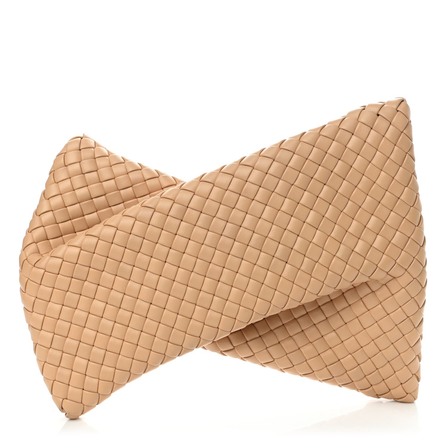 Bottega Veneta Nappa Intrecciato Crisscross Clutch Porridge 1 of 5