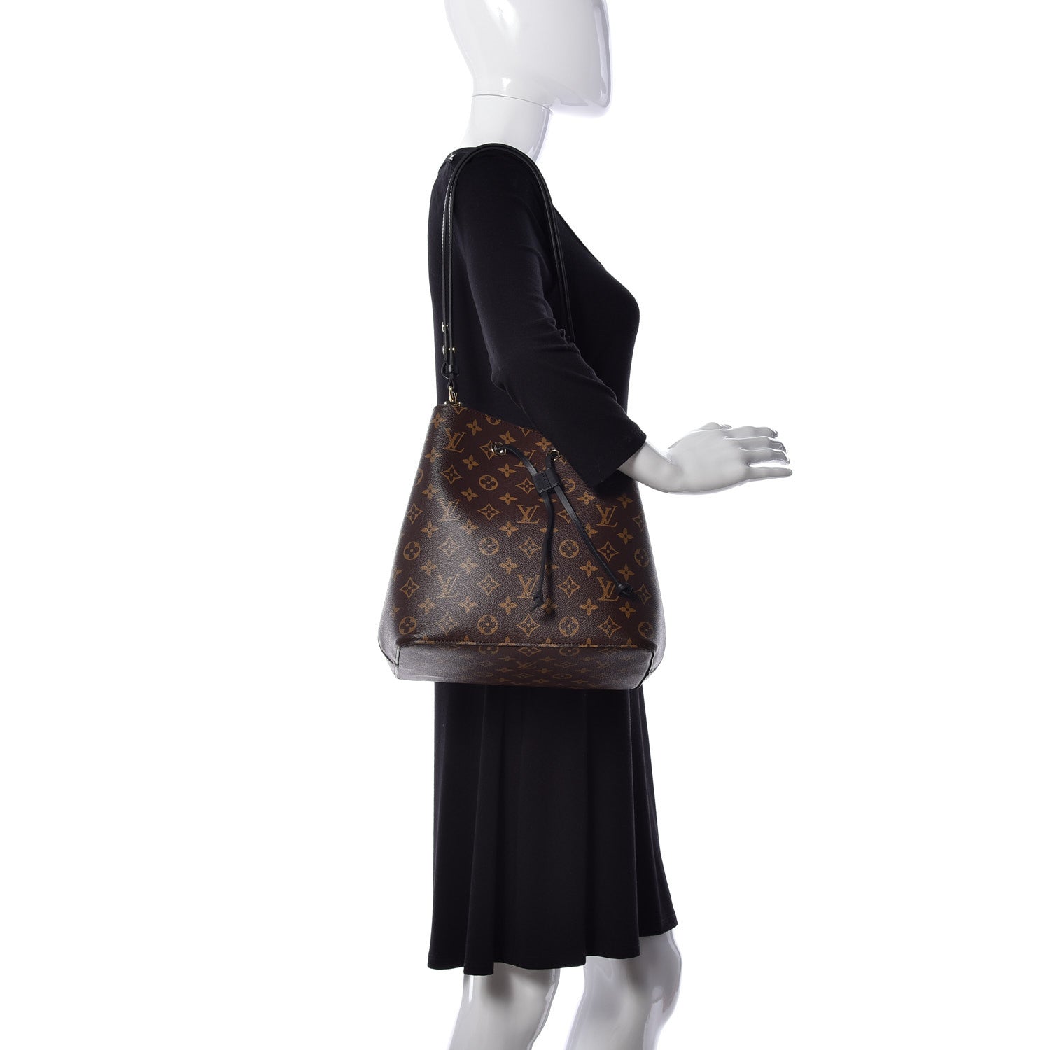 Louis Vuitton Monogram Neonoe MM Black 2 of 8