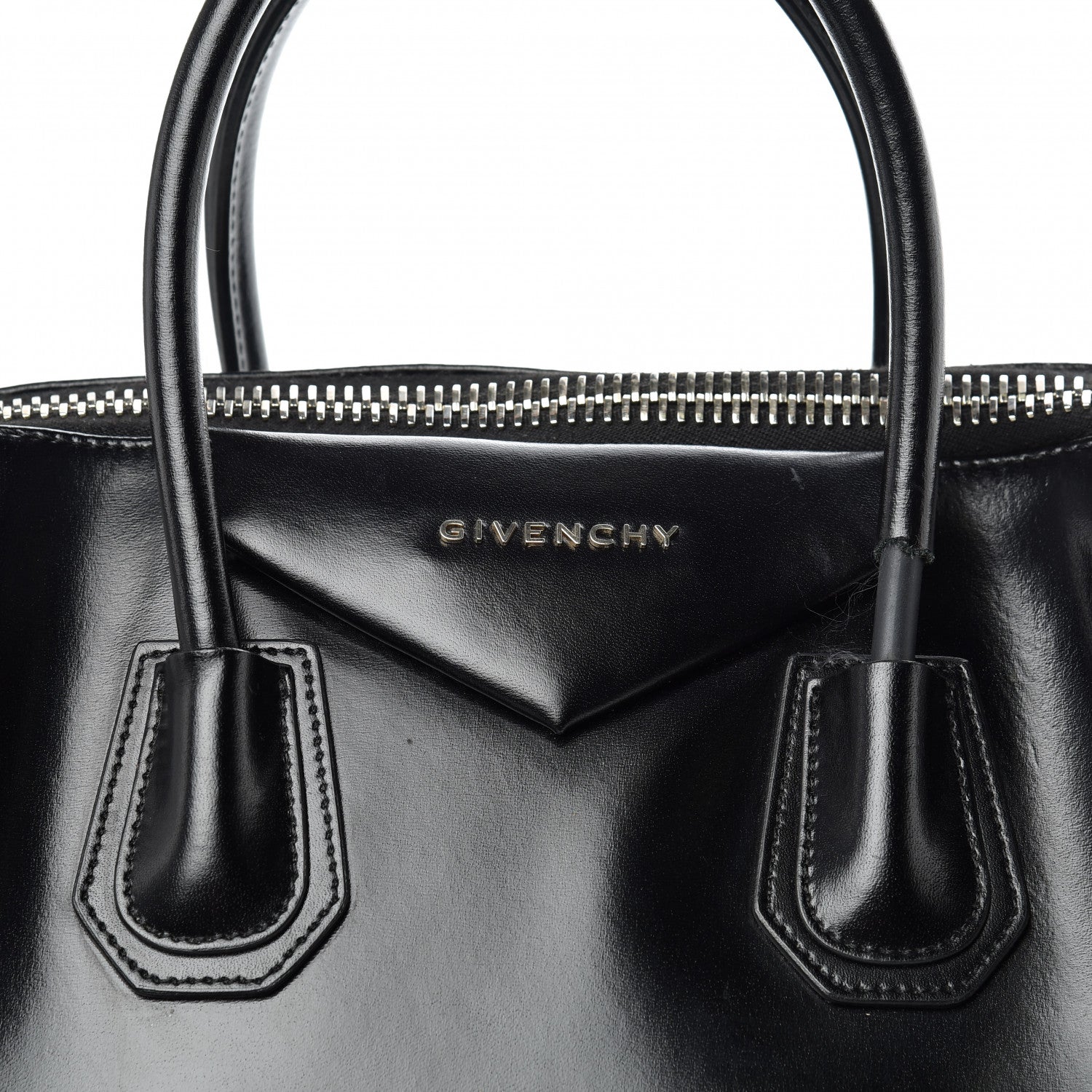Givenchy Shiny Lord Calfskin Medium Antigona Black 12 of 12