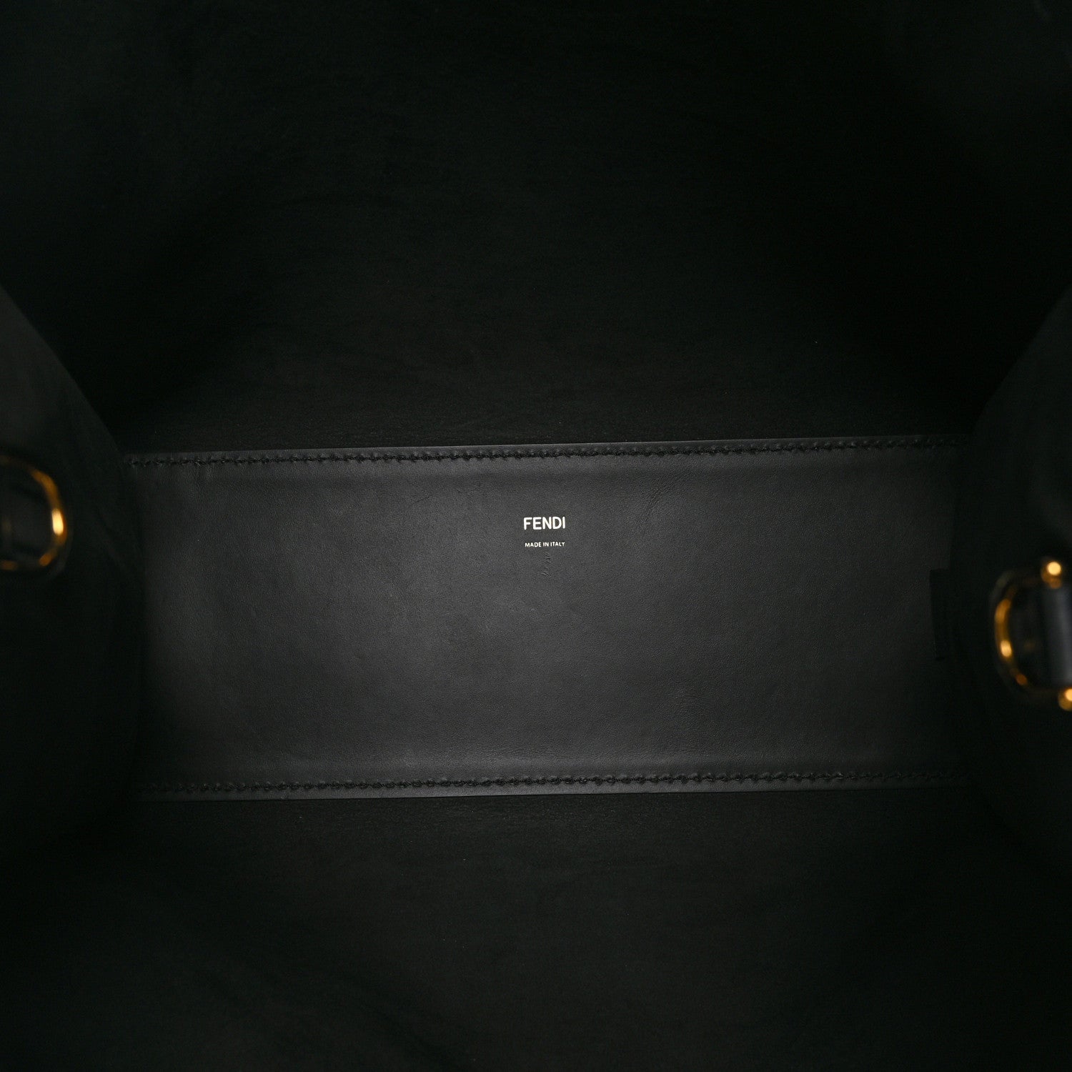 Fendi Vitello King Plexiglass Medium Fendi Sunshine Shopper Tote Black 5 of 10