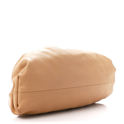 Bottega Veneta Smooth Butter Calf The Pouch Oversized Clutch Almond 4 of 12