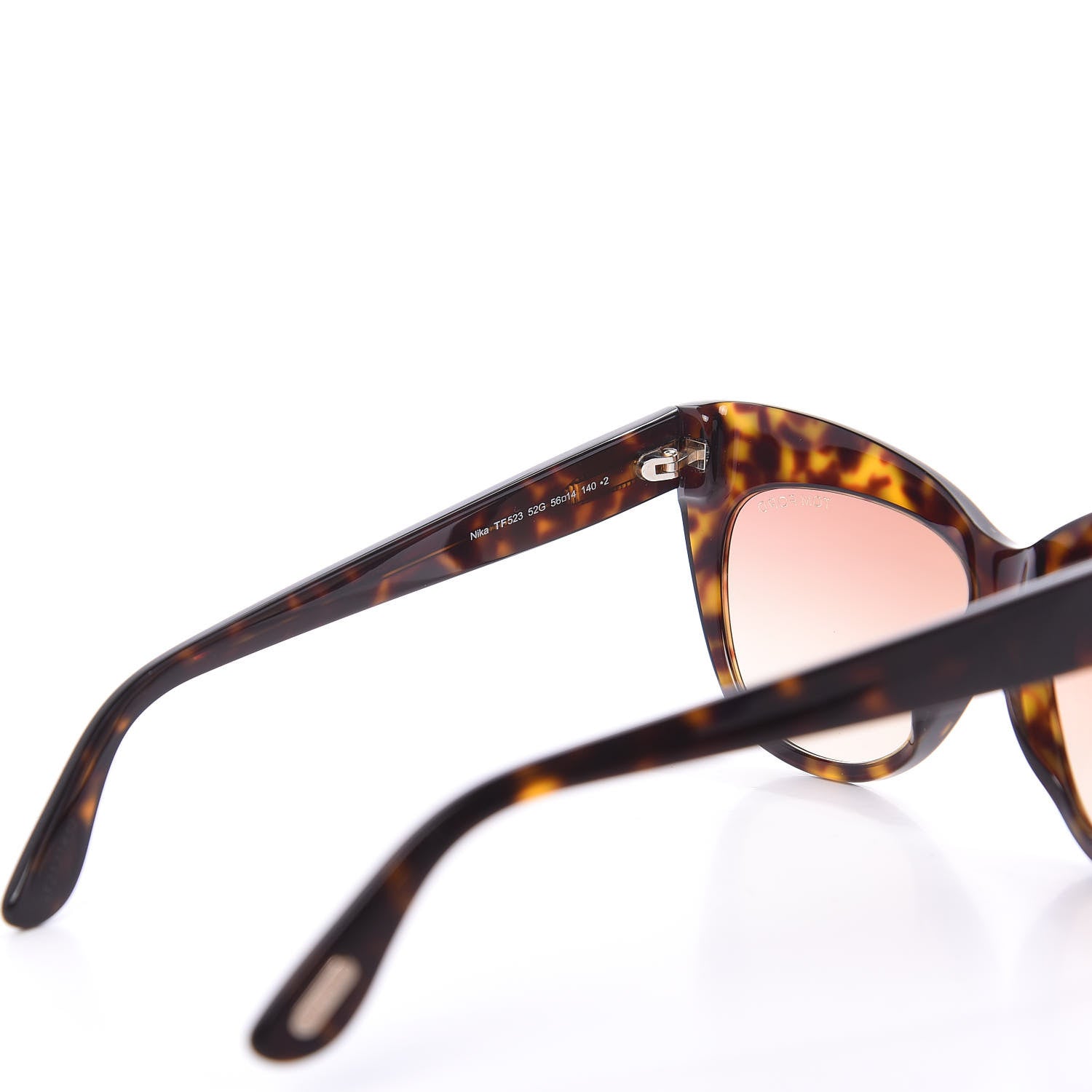 Tom Ford Nika Cat Eye Sunglasses TF523 Havana 6 of 9
