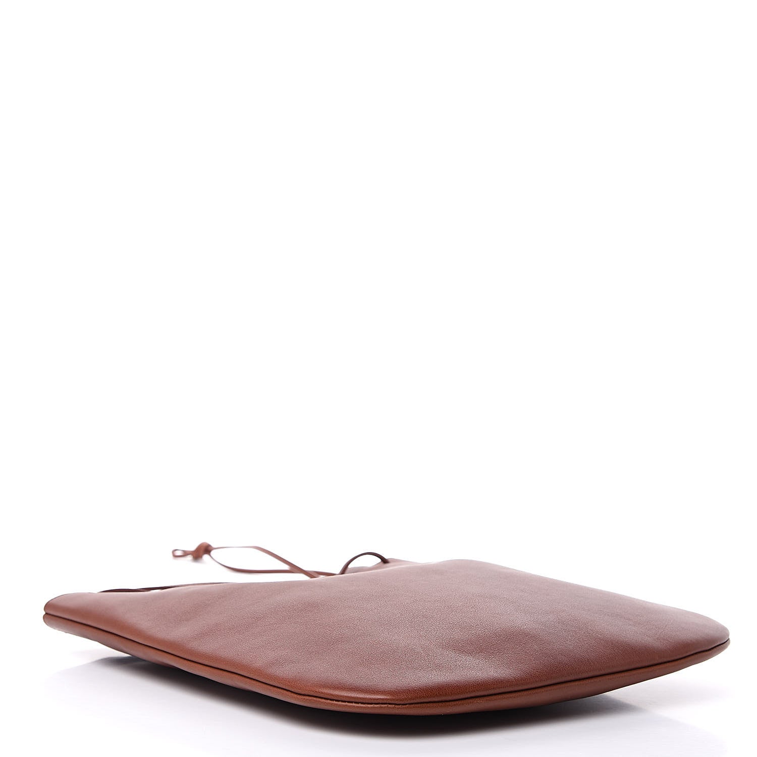 Saint Laurent Calfskin Medium Jen Flat Bucket Bag Brown 4 of 11