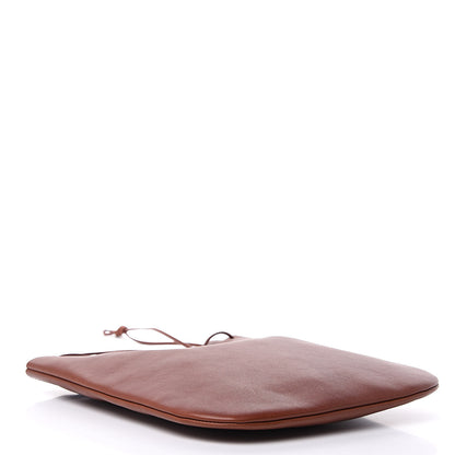 Saint Laurent Calfskin Medium Jen Flat Bucket Bag Brown 4 of 11