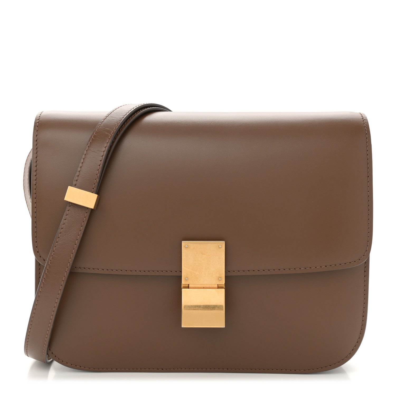 Celine Box Calfskin Medium Classic Box Flap Bag Taupe 1 of 10