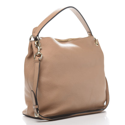 Gucci Pebbled Calfskin Large Soho Hobo Camelia 3 of 11