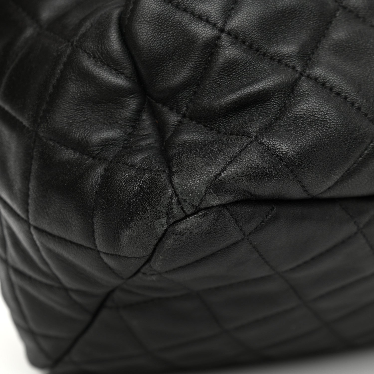 Chanel Lambskin Quilted CC Chain Bucket Bag Black 11 of 16