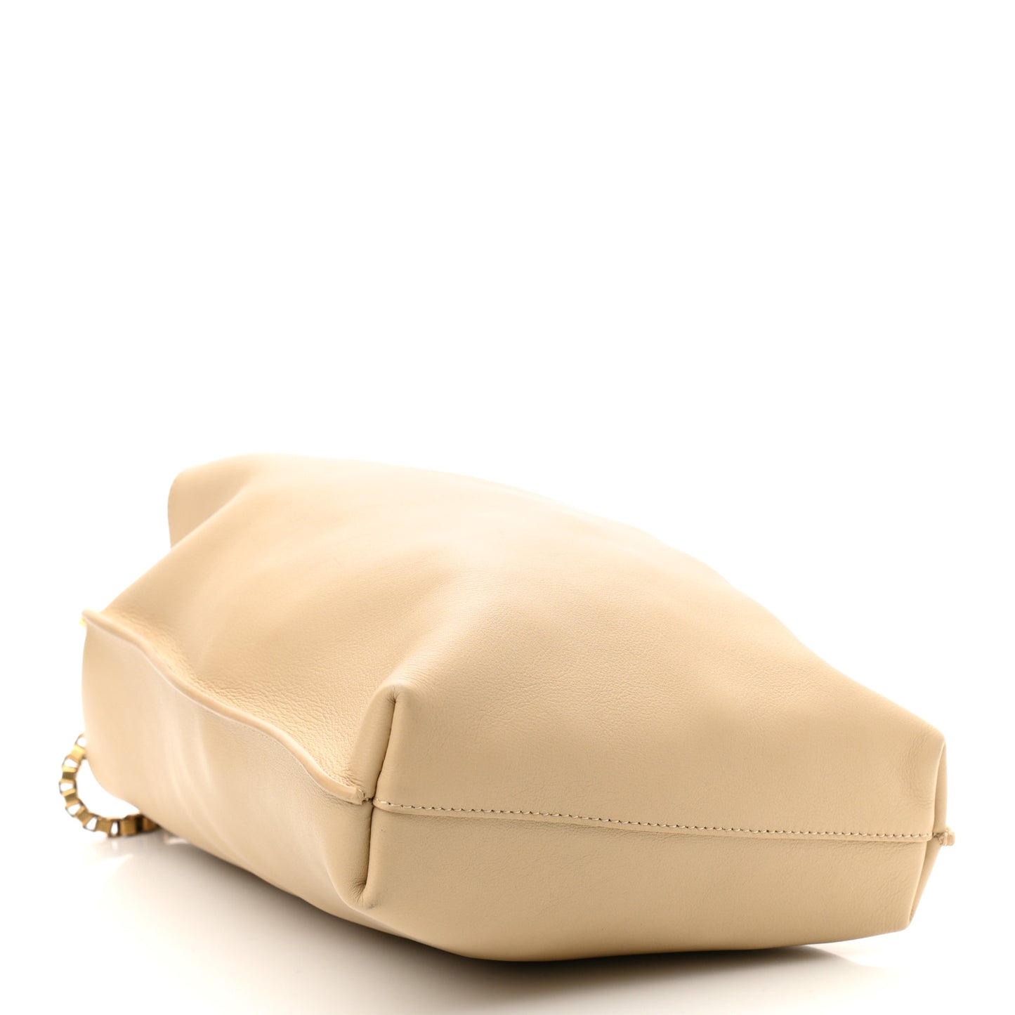 Smooth Calfskin Small Suzanne Hobo Ivory Natural