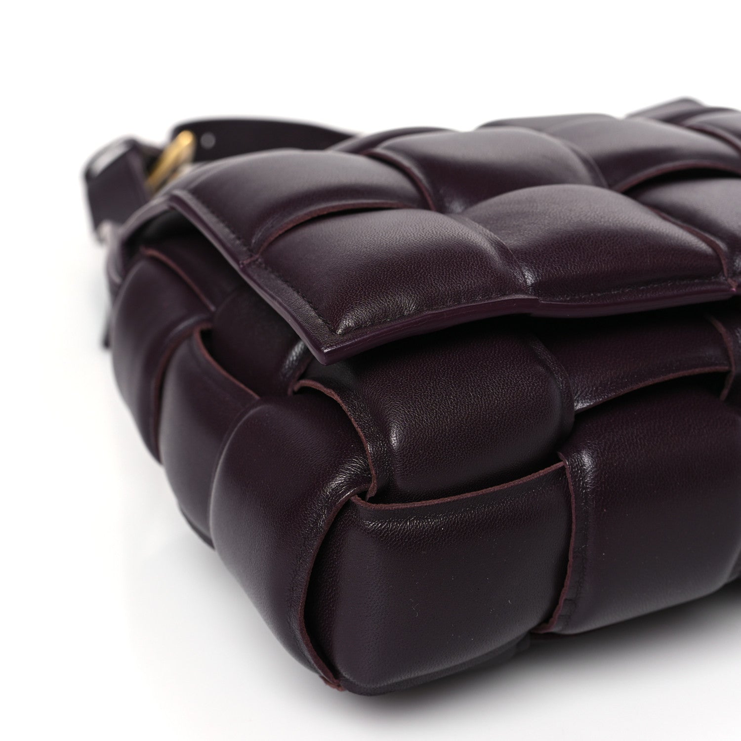 Bottega Veneta Nappa Maxi Intreccio Padded Cassette Crossbody Bag Grape 8 of 10