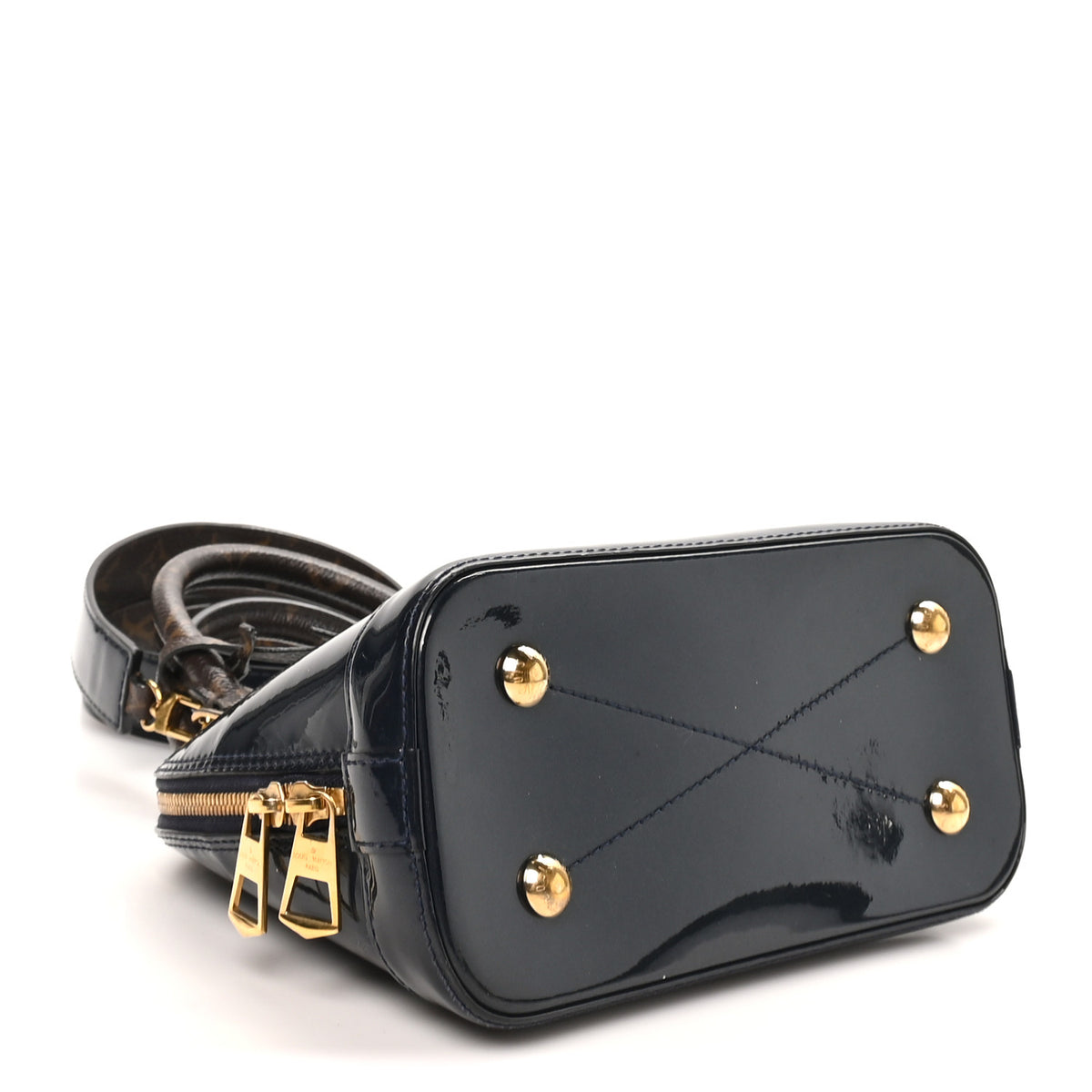 Louis Vuitton Patent Monogram Alma BB Marine 5 of 8