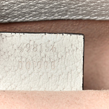 Gucci GG Supreme Monogram Flora Textured Calfskin Small Padlock Tote Beige Ebony Multicolor Mystic White 7 of 11