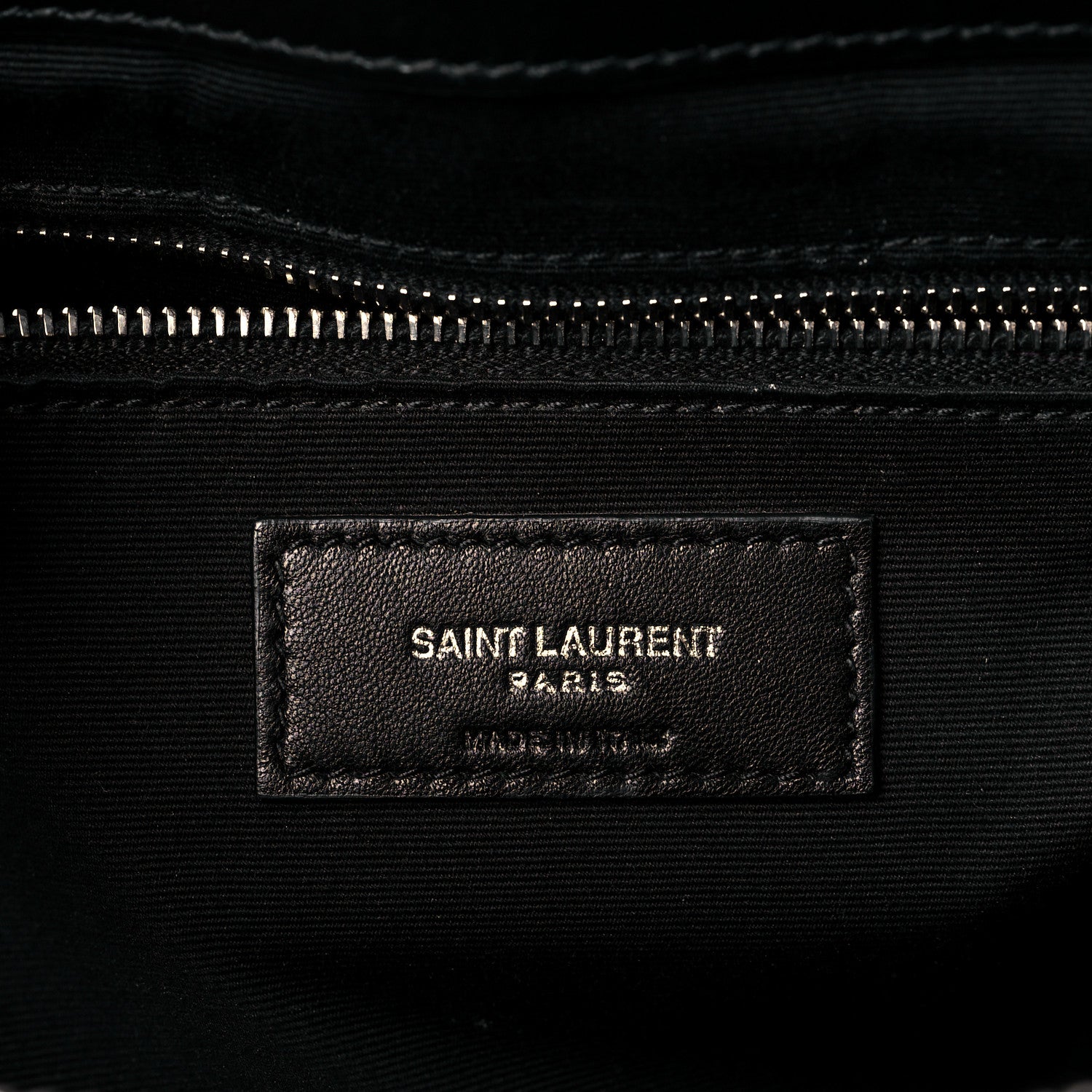 Saint Laurent Calfskin Y Quilted Monogram Large Loulou Shopper Black 6 of 12