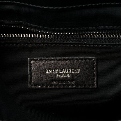Saint Laurent Calfskin Y Quilted Monogram Large Loulou Shopper Black 6 of 12