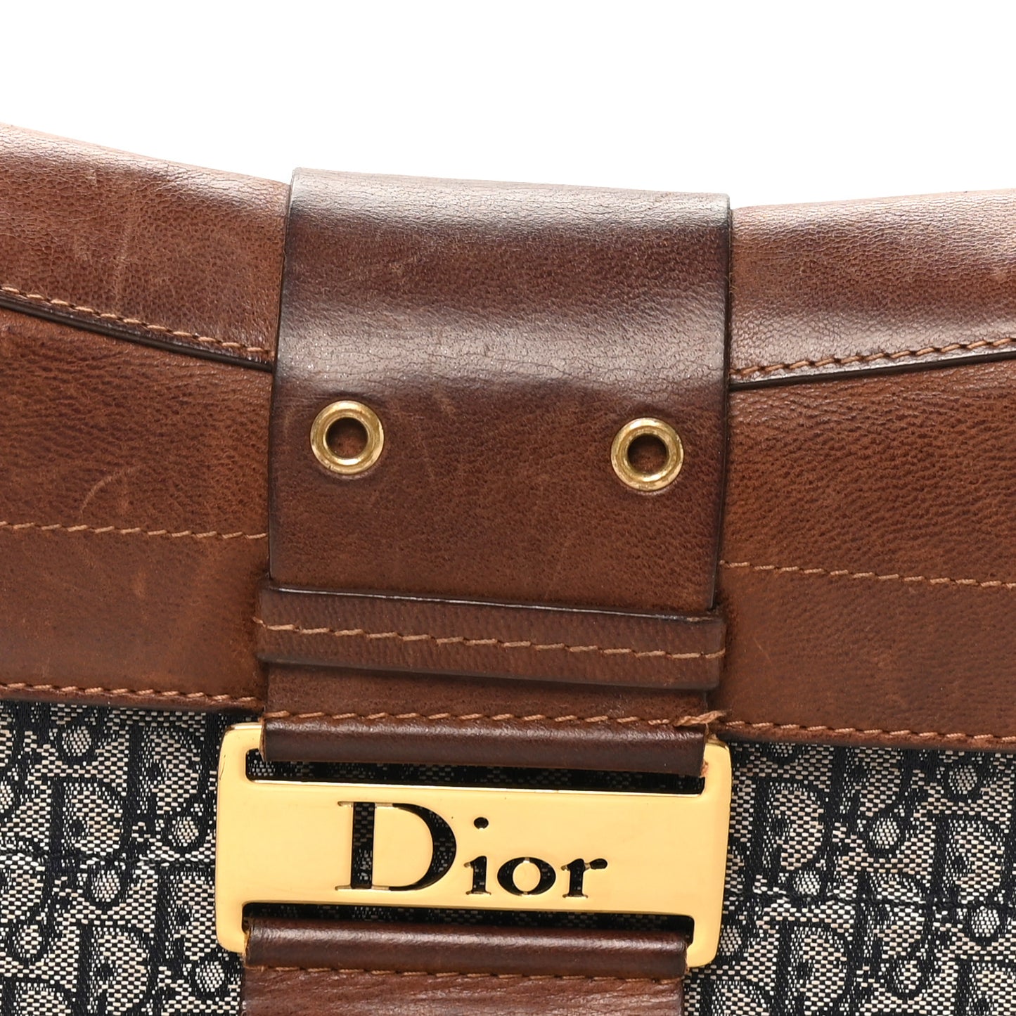 Monogram Calfskin Street Chic Columbus Ave Bag Brown