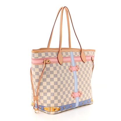 Louis Vuitton Damier Azur Summer Trunks Neo Neverfull MM 4 of 10