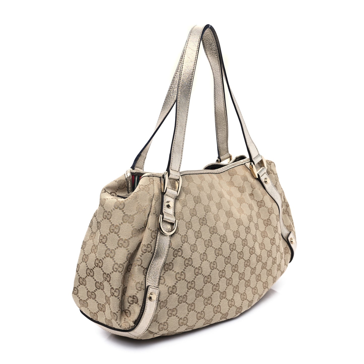 Monogram Medium Abbey Shoulder Bag Gold