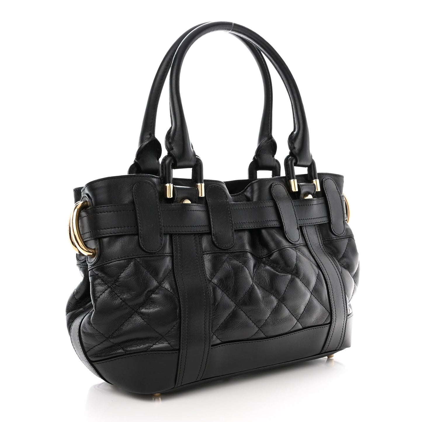 Calfskin Quilted Baby Beaton Black