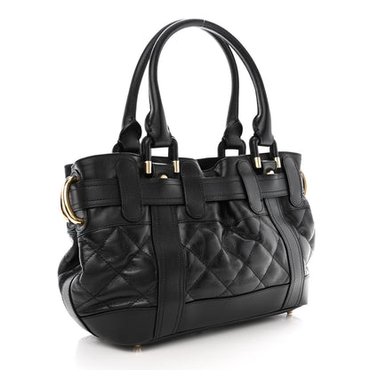 Burberry Calfskin Quilted Baby Beaton Black 3 of 13