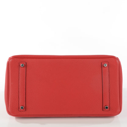 Hermes Togo Birkin 35 Rouge Casaque 6 of 22