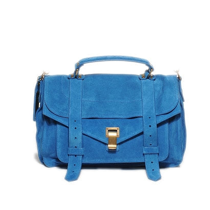 Proenza Schouler Suede PS1 Medium Satchel Light Peacock 1 of 6